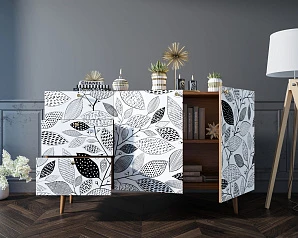 купить Комод "Berber" с двумя дверками и ящиками принт 9 арт BB17/Print_09