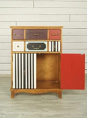 красивый Вертикальный комод Gouache Birch (2 ящика) арт G20016ETG/1