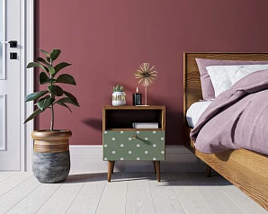 Тумбочка "Berber" с одним ящиком 12 принт арт BB06/Print_12, разноцветная на заказ