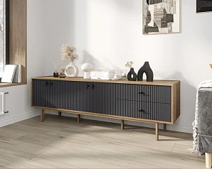 Комод с четырьмя дверками и двумя ящиками "Emerson" арт EM04/7024/L в интерьере