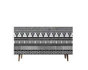 фото Комод "Berber" три дверки 19 принт арт BB01/Print_19 в интерьере