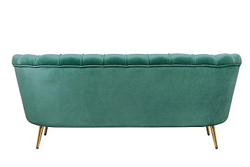 Диван ракушка для гостиниц Pearl Triple Green V2