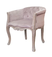 Низкое кресло ретро Kandy Pink Velvet в интерьере