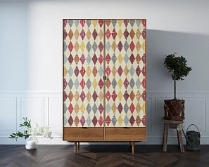 Шкаф двустворчатый  "Bruni print" с двумя ящиками арт BR27/2P в интернет-магазине