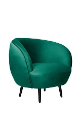 фото Мягкое кресло Small Benee Green V2 на черных ножках
