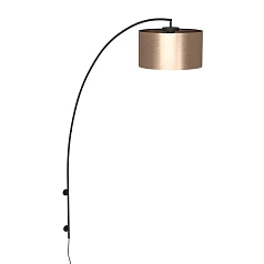 красивые 390407 Торшер с сенсорным выключателем SAGANTO 1, 1X40W (E27), H1890, сталь, чёрный/пластик, коричневый, медь в интернет-магазине