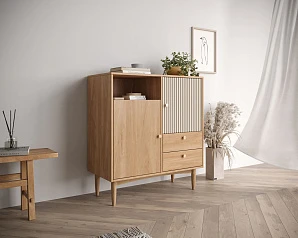 стильные Комод Bubble Solid с двумя дверками и двумя ящиками арт BBL06S