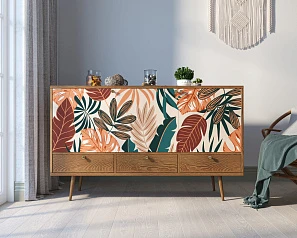 купить Комод "Berber" три дверки и три ящика 25 принт арт BB24/Print_25 в интернет-магазине