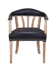 купить Мягкий стул с подлокотниками Tanner Black Leather