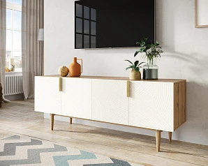 купить Комод под TV с четыремя дверками "Line" LN06/GR1/beige в интернет-магазине
