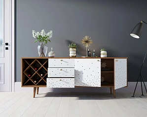 заказать Комод "Berber" удлиненный с бутылочницей 15 принт арт BB15/Print_15 в интернет-магазине