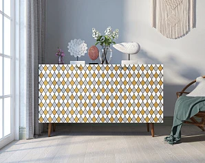 фото Комод "Berber" три дверки 22 принт арт BB01/Print_22 в интерьере