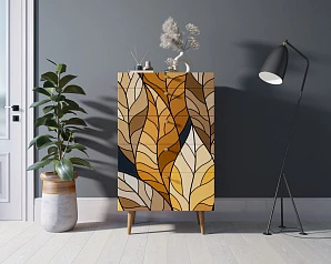 стильный Комод высокий "Berber" принт 08 арт BB10/Print_08 на заказ