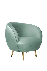 стильное Мягкое кресло для гостиниц Small Benee Green