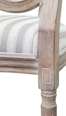 стильный Мягкий стул с подлокотниками Volker Arm Pinstripe