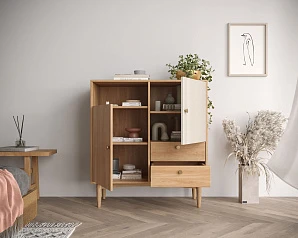 стильные Комод Bubble Solid с двумя дверками и двумя ящиками арт BBL06S