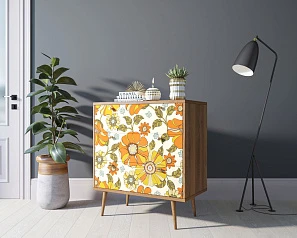 купить Комод "Berber" три ящика 47 принт арт BB40/Print_47 в интернет-магазине