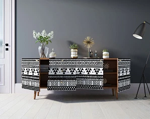 Комод "Berber" удлиненный принт 19 арт BB11/Print_19