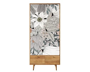 фото Шкаф двухстворчатый "Berber" принт 50 арт BB16/Print_50 в интерьере