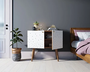 Комод на высоких ножках "Berber" малый принт 15 арт BB13/Print_15