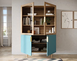 Буфет с двумя дверками "Line" LN11/GR1/blue в интернет-магазине