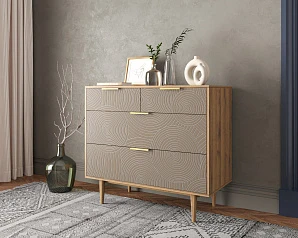 купить красивые Комод с четыремя ящиками "Line" R22/beige