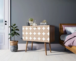 красивые Комод на высоких ножках "Berber" малый принт 17 арт BB13/Print_17 в интернет-магазине