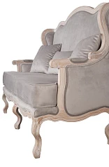 Двухместный дизайнерский диван Brody Double grey в интернет-магазине