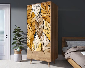 купить красивый Шкаф двухстворчатый "Berber" принт 8 арт BB16/Print_08 в интернет-магазине