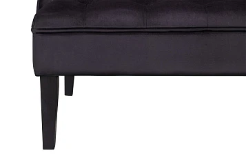 Прямой двухместный американский диван Sommet черный