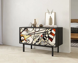 купить стильный Комод с четырьмя ящиками "Emerson" by Kandinsky арт EM05/Print_01