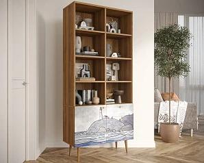 купить красивый Стеллаж на комоде "Berber" арт BB44/Print_51