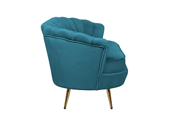 фото Диван ракушка для гостиниц Pearl Triple Marine Velvet в интерьере
