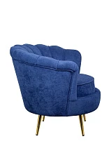купить стильное Низкое кресло ракушка Pearl синий в интернет-магазине