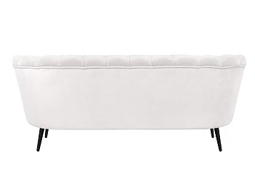 Диван ракушка Pearl Triple Beige на черных ножках в интернет-магазине