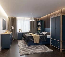 Спальня "Jules Verne" с рабочей зоной арт JV100 в интерьере