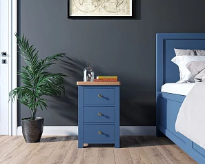 купить красивые Тумба "Jules Verne" с тремя ящиками арт JV21ETGB Синий
