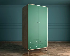 заказать Шкаф в скандинавском стиле "Ellipse" с ящиками арт EL15G