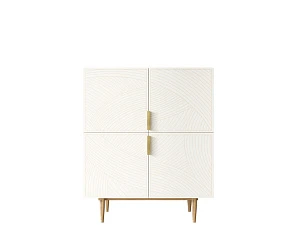 Большой комод с четырьмя дверками "Line" LN03/GR1/beige