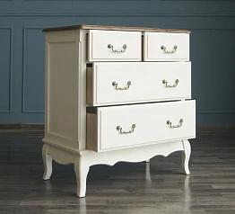 фото Бежевый комод Leontina (4 ящика) арт ST9335 в интерьере