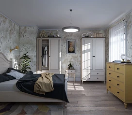 заказать Спальня "odri" с горчичным комодом арт od300