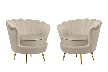 заказать Комплект кресел ракушка Pearl Taupe