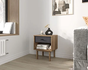 Тумбочка с верхним ящиком "Emerson" арт EM11/7024/L в интерьере