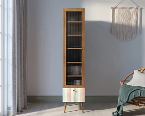 Буфет "Berber" одностворчатый с ящиком принт 45 арт BB48/Print_45 на заказ