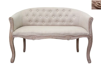 купить красивый Дизайнерский двухместный диван Kandy Double Mocca цвет коричневый в интернет-магазине