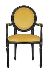 Мягкий стул с подлокотниками Delo Kora Arm Yellow на заказ