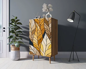 стильный Комод высокий "Berber" принт 08 арт BB10/Print_08 на заказ