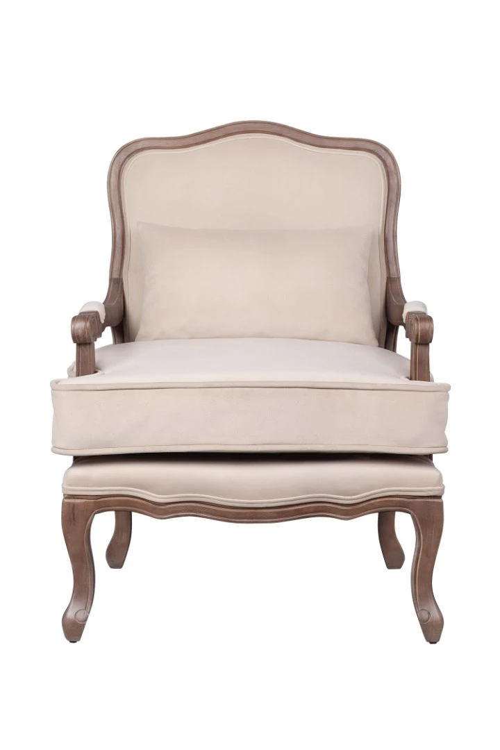 стильное Мягкое полукресло с подлокотниками Nitro Beige V4