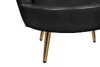 купить красивые Низкое кресло ракушка Pearl Black V2 в интернет-магазине