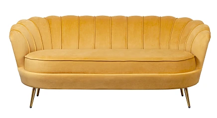 Дизайнерский диван Pearl Triple Yellow на заказ